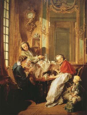 Francois Boucher The Breakfast (mk08) oil painting picture